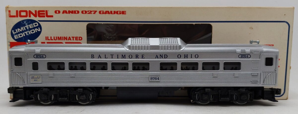 Lionel 6-8764 O Gauge Baltimore & Ohio RDC Budd Powered  Passenger Car #8764 VG/Box