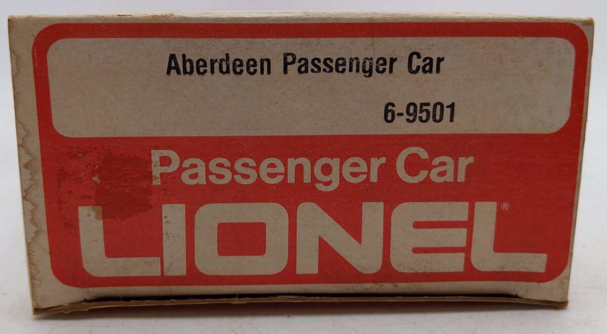 Lionel 6-9501 O Gauge Milwaukee Road Aberdeen Passenger Car EX/Box
