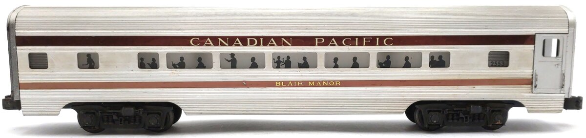 Lionel 2553 Vintage O Canadian Pacific Blair Manor Aluminum Pullman Car VG