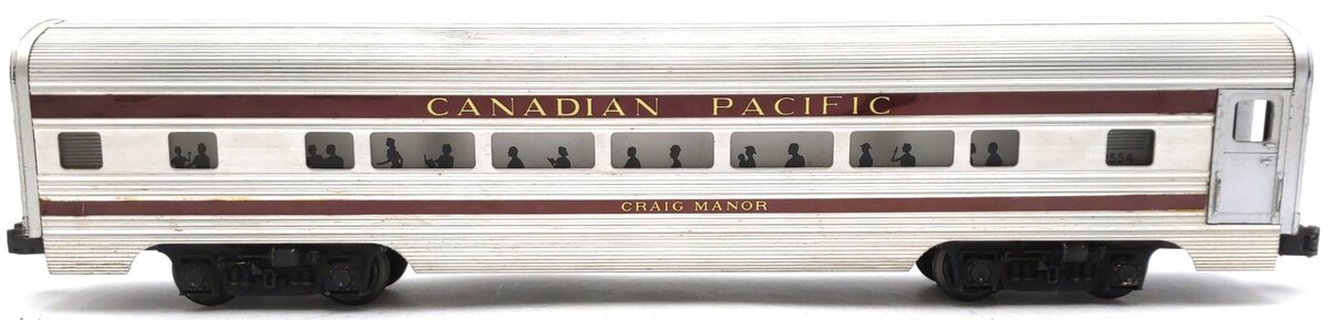Lionel 2554 Vintage O Canadian Pacific Craig Manor Aluminum Pullman Car VG