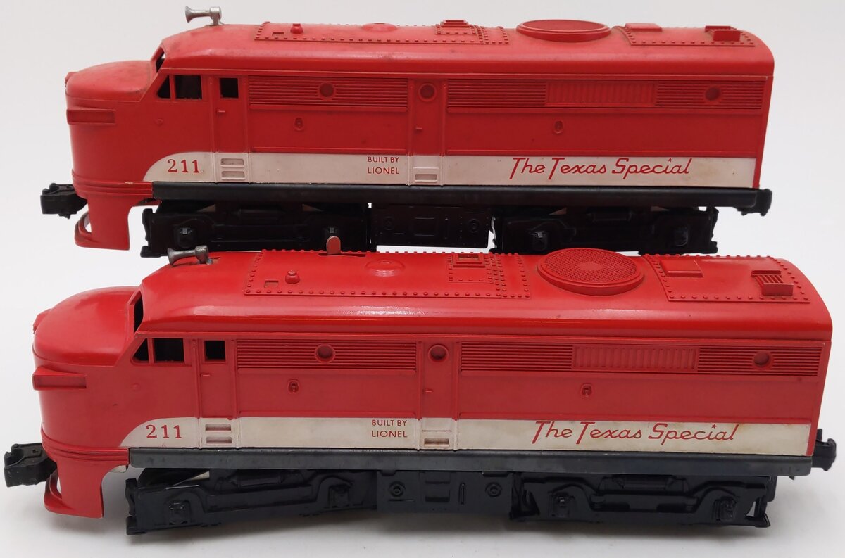 Lionel 211 Vintage O Texas Special AA Diesel Set VG