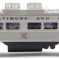 Lionel 400 Vintage O Powered Baltimore & Ohio Commuter Car VG