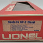 Lionel 6-8250 O Gauge Santa Fe GP9 Powered Diesel Engine #8250 VG/Box
