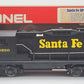 Lionel 6-8250 O Gauge Santa Fe GP9 Powered Diesel Engine #8250 VG/Box