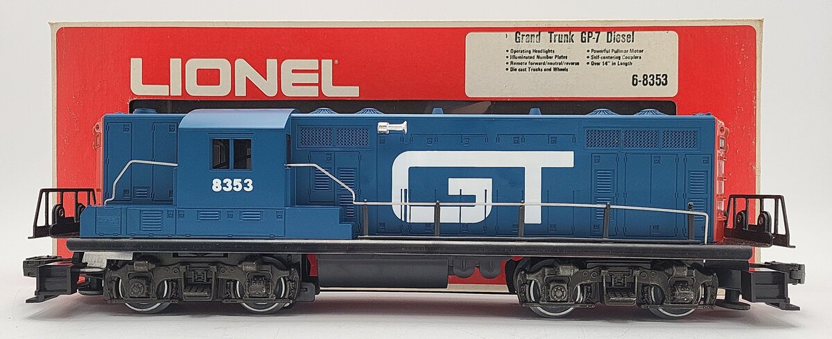 Lionel 6-8353 O Gauge Grand Trunk GP7 Diesel Locomotive EX/Box