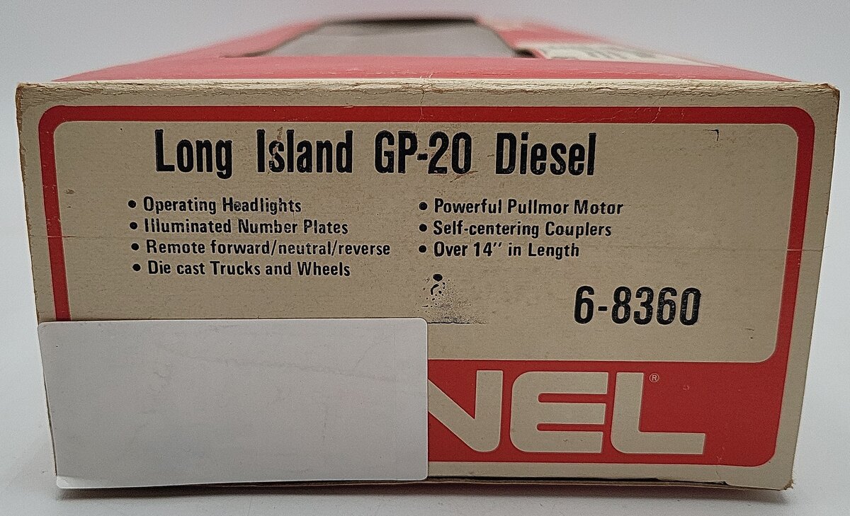 Lionel 6-8360 O Gauge Long Island GP20 Diesel Locomotive #8360 EX/Box