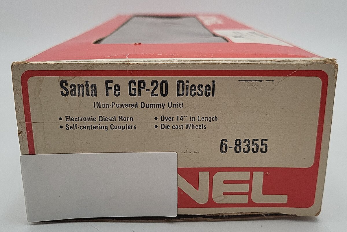 Lionel 6-8355 O Gauge Santa Fe GP-20 Non-Powered Diesel Locomotive w/Horn #8355 VG/Box