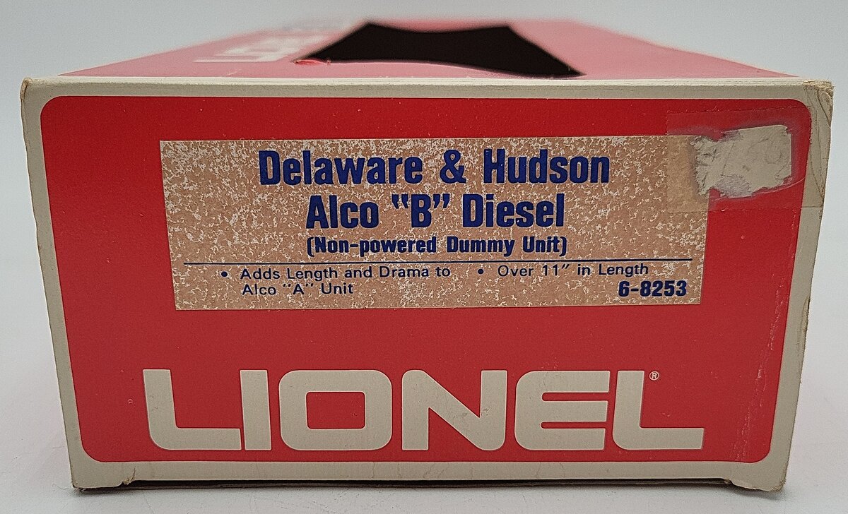Lionel 6-8253 O Gauge Delaware and Hudson Alco B Unit EX/Box