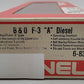 Lionel 6-8363 O Gauge Baltimore & Ohio F3 Powered A Unit Diesel Locomotive EX/Box