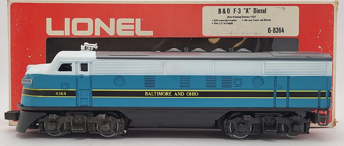 Lionel 6-8364 O Gauge Baltimore & Ohio F3 A Non-Powered Diesel Locomotive EX/Box