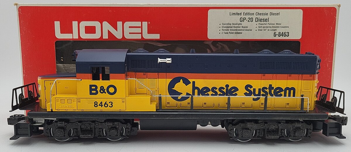 Lionel 6-8463 O Gauge Chessie System GP20 Diesel Engine EX/Box