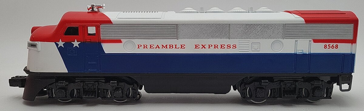Lionel 6-8568 O Gauge Preamble Express F3 A Diesel Locomotive #8568 EX/Box