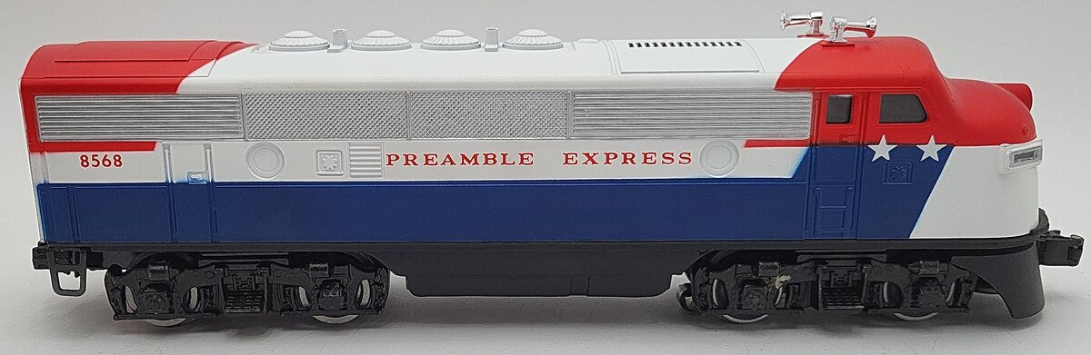 Lionel 6-8568 O Gauge Preamble Express F3 A Diesel Locomotive #8568 EX/Box