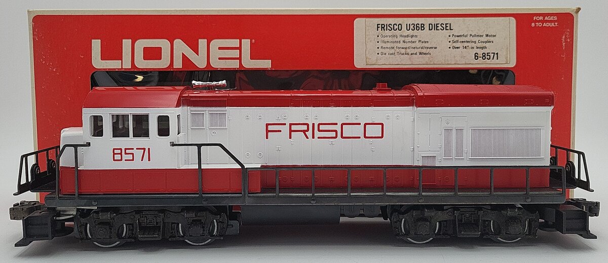 Lionel 6-8571 O Frisco U36B Diesel Locomotive EX/Box