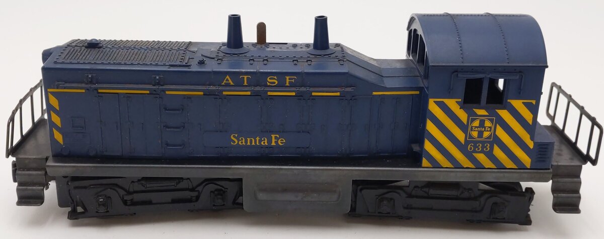 Lionel 633 VIntage O Santa Fe AT&SF NW-2 Diesel Switcher Yellow Safety Stripes VG