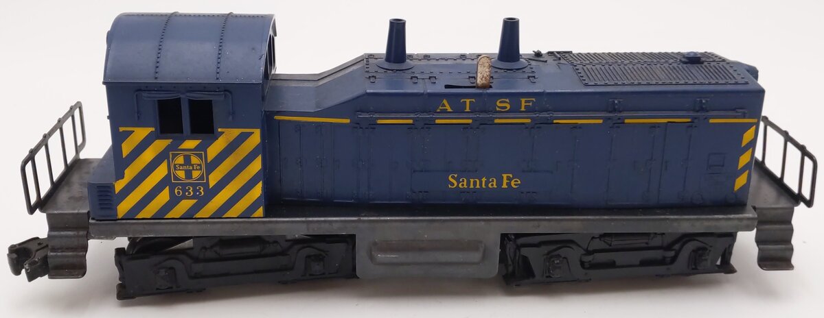 Lionel 633 VIntage O Santa Fe AT&SF NW-2 Diesel Switcher Yellow Safety Stripes VG