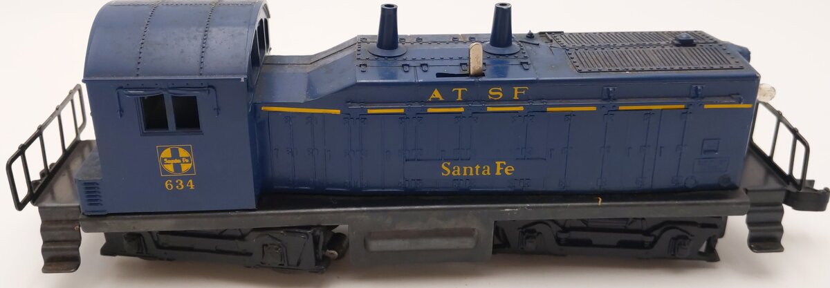 Lionel 634 Vintage O Santa Fe NW-2 Diesel Switcher Locomotive w/Weight VG