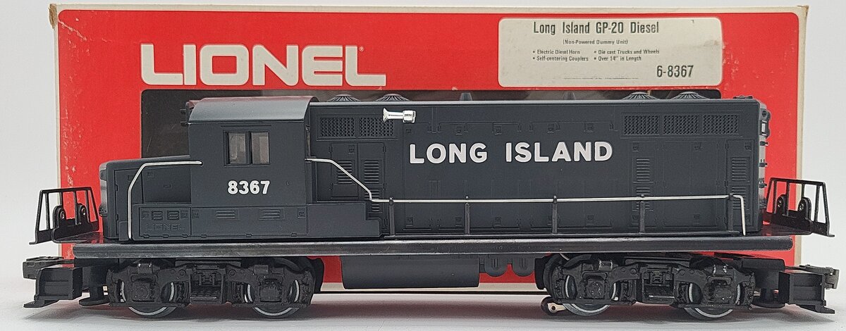 Lionel 6-8367 O Gauge Long Island GP20 Non-Powered Diesel Locomotive VG/Box