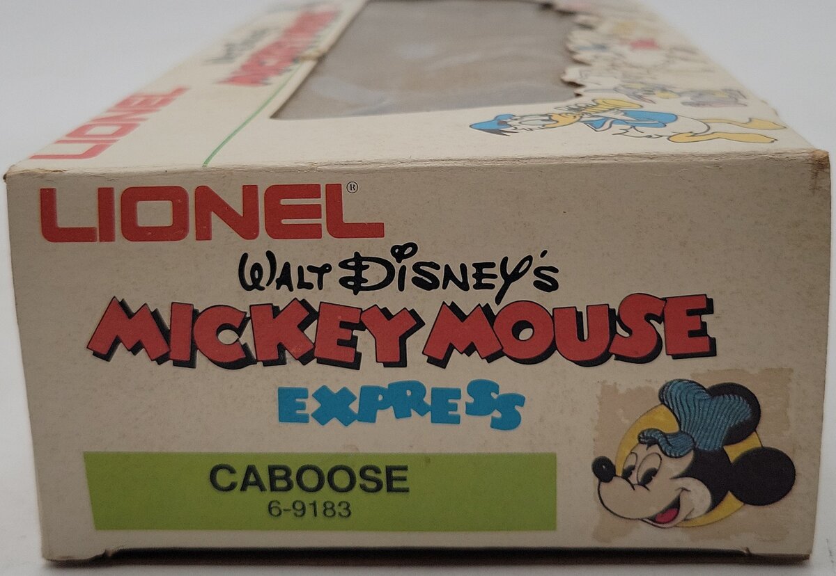 Lionel 6-9183 O Gauge Mickey Mouse Illuminated Caboose LN/Box