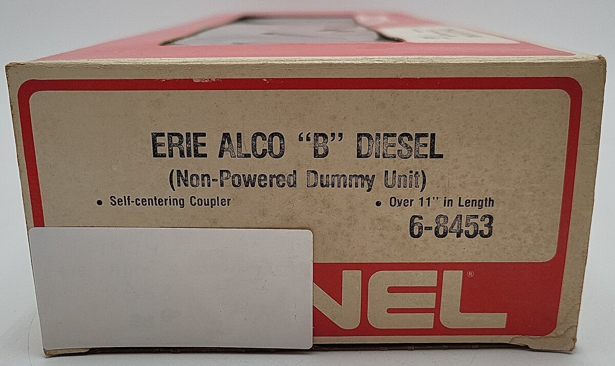 Lionel 6-8453 O Gauge Erie Alco Non-Powered B-Unit Diesel Locomotive #8453 EX/Box