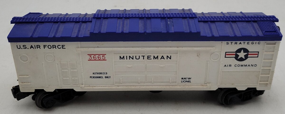 Lionel 3665 Vintage O Gauge US Air Force Minuteman Missile Launching Car VG