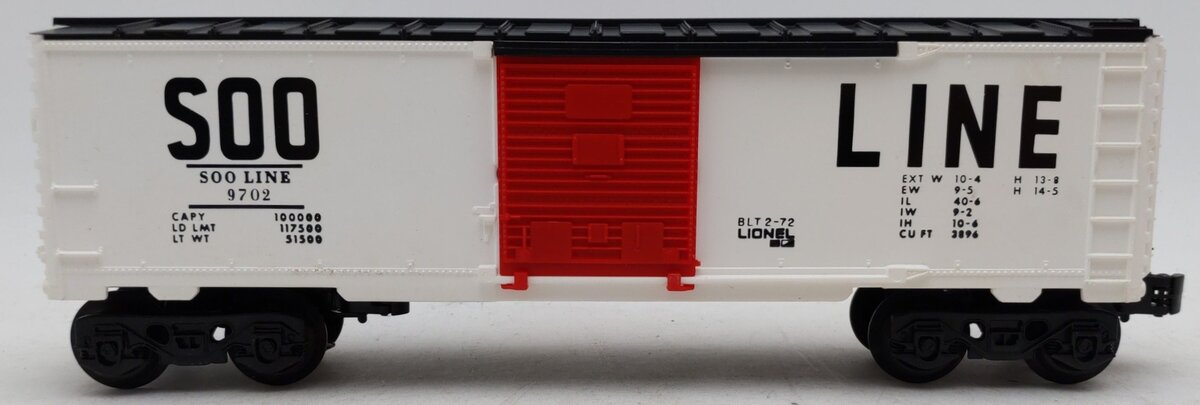 Lionel 6-9702 O Gauge SOO Line Box Car EX/Box