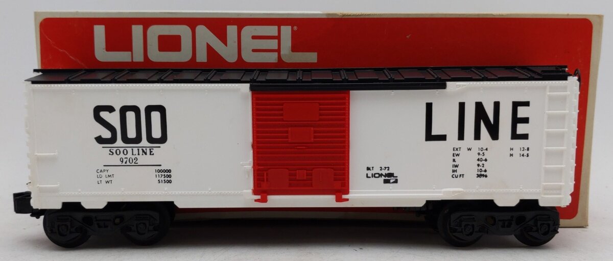 Lionel 6-9702 O Gauge SOO Line Box Car EX/Box