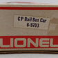 Lionel 6-9703 O Gauge CP Rail Red Box Car VG/Box