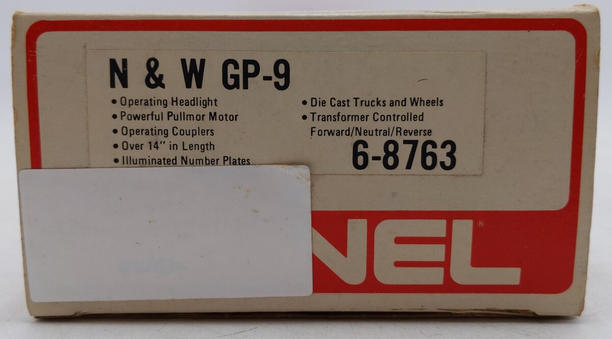 Lionel 6-8763 O Gauge Norfolk & Western GP-9 Diesel Locomotive #8763 VG/Box