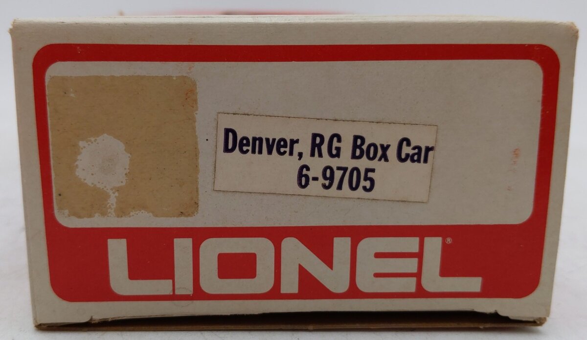 Lionel 6-9705 O Gauge Denver & Rio Grande Western Box Car VG/Box