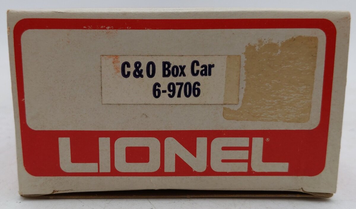 Lionel 6-9706 O Gauge Chesapeake and Ohio Boxcar VG/Box