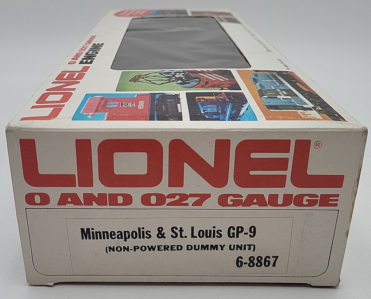 Lionel 6-8867 O Gauge Minneapolis and St. Louis GP9 Non-Powered Diesel Engine VG/Box