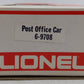 Lionel 6-9708 O Gauge United States Mail Boxcar EX/Box