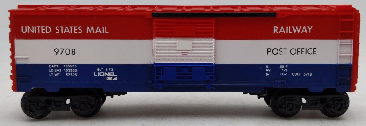 Lionel 6-9708 O Gauge United States Mail Boxcar EX/Box