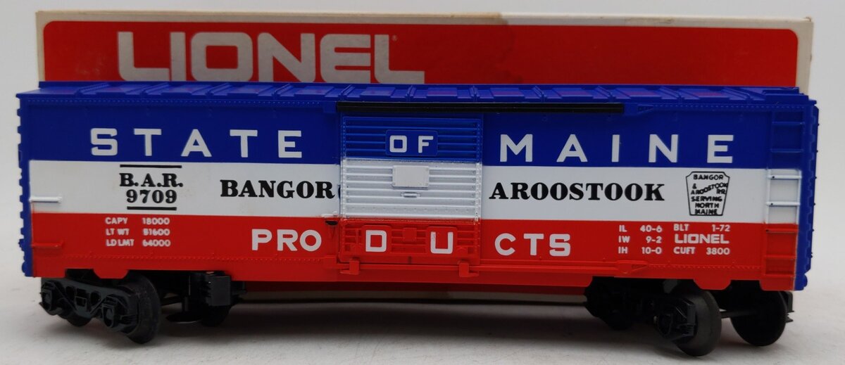 Lionel 6-9709 O Gauge State of Maine Box Car EX/Box