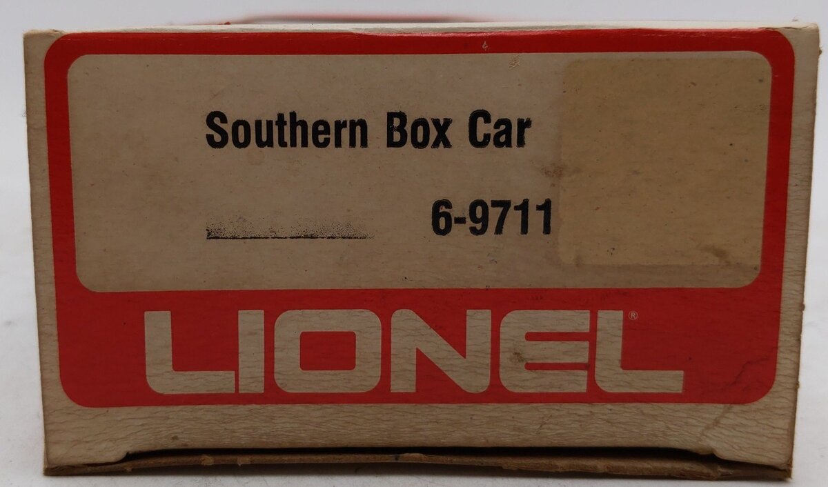 Lionel 6-9711 O Gauge Southern Boxcar #9711 VG/Box