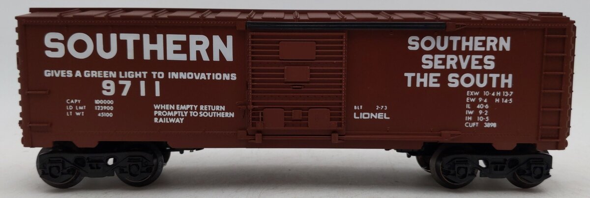 Lionel 6-9711 O Gauge Southern Boxcar #9711 VG/Box