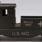 Lionel 6824 Vintage O Olive Drab U.S.M.C. Rescue Caboose VG