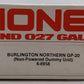 Lionel 6-8958 O Burlington Northern GP20 Dummy Diesel Locomotive #8958 VG/Box