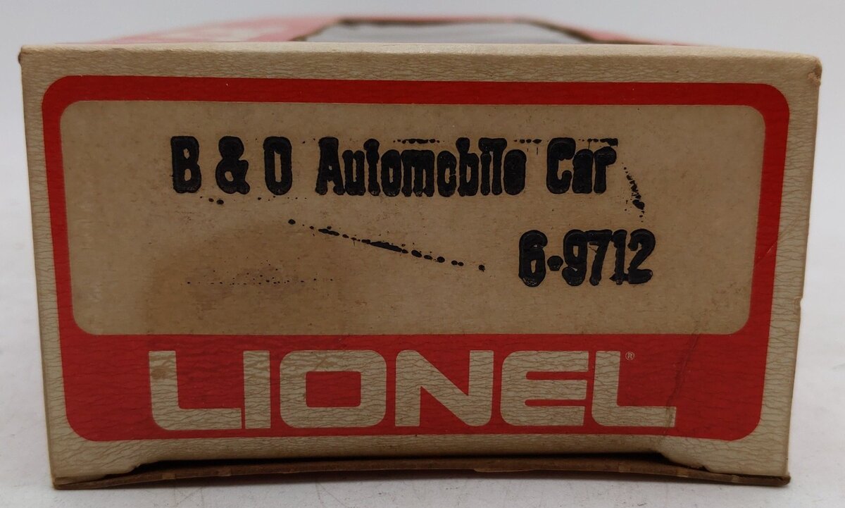 Lionel 6-9712 O Gauge Baltimore & Ohio Automobile Car VG/Box