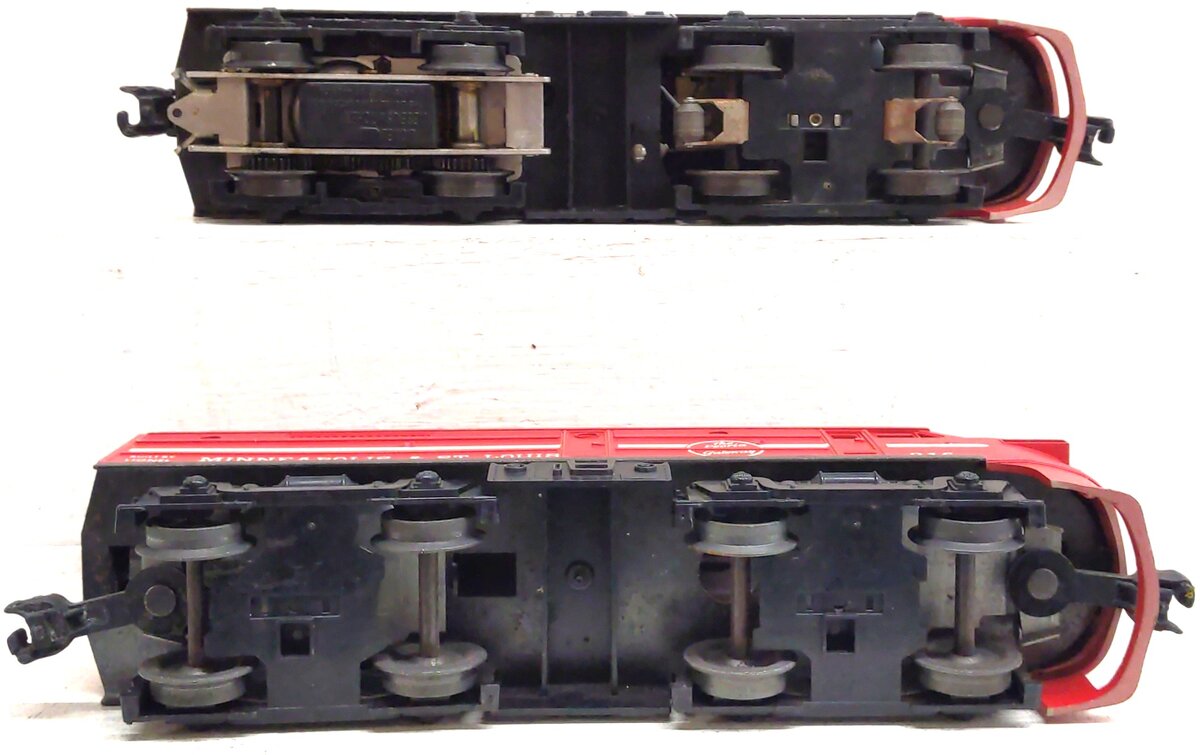 Lionel 216 Vintage O Minneapolis & St. Louis Alco AA Diesel Locomotive Set VG