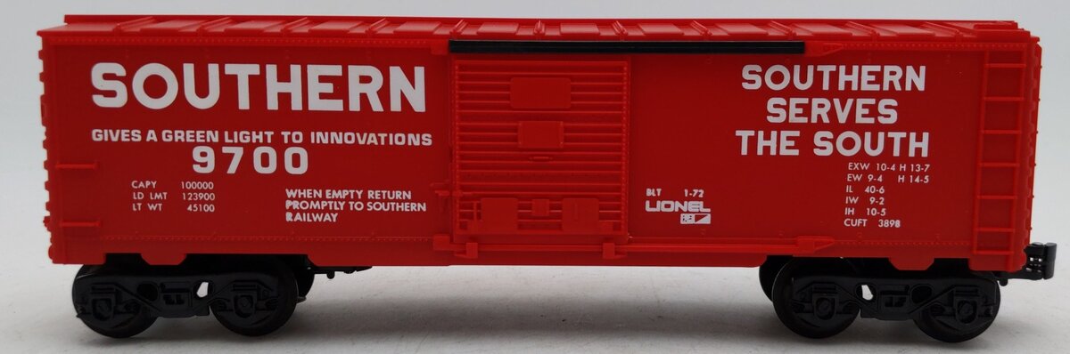 Lionel 6-9700 O Gauge Southern 'Serves The South' Box Car #9700 EX
