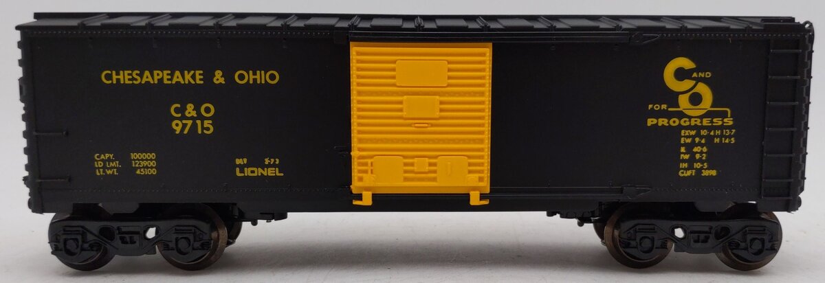 Lionel 6-9715 O Gauge Chesapeake & Ohio Boxcar EX/Box