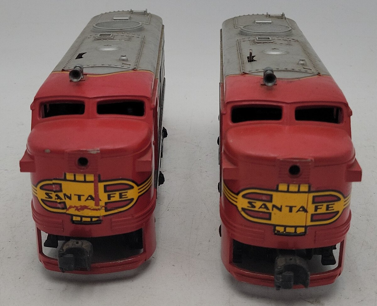 Lionel 220 Vintage O Santa Fe AA Diesel Locomotive Set VG