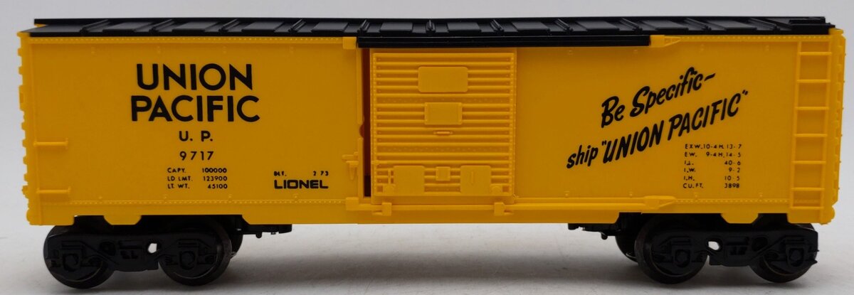 Lionel 6-9717 O Gauge Union Pacific Boxcar #9717 VG/Box