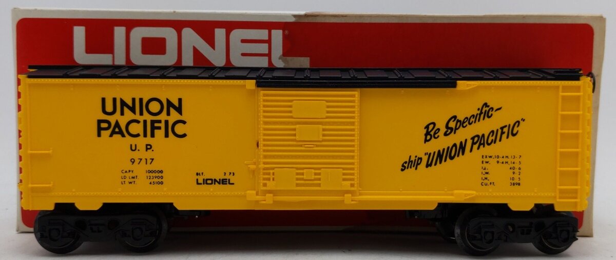 Lionel 6-9717 O Gauge Union Pacific Boxcar #9717 VG/Box