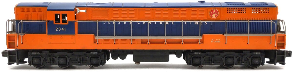 Lionel 2341 Vintage O Jersey Central Trainmaster - Glossy Orange VG