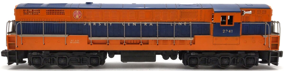 Lionel 2341 Vintage O Jersey Central Trainmaster - Glossy Orange VG