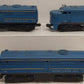 Lionel 224 Vintage O US Navy ABA Diesel Locomotive Set VG