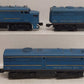 Lionel 224 Vintage O US Navy ABA Diesel Locomotive Set VG
